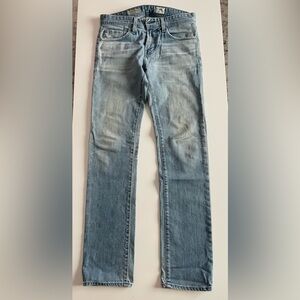 AG Adriano Goldschmied Men's Faded Blue Straight Jeans